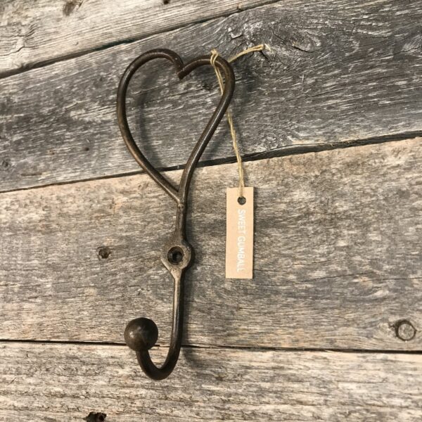 Metal Heart Wall Hook - Image 2