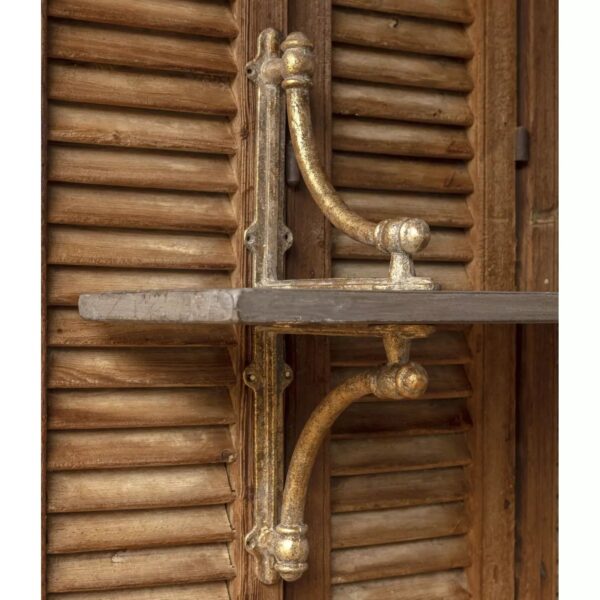 S/2 Aged Metal Shelf Brackets - Image 2